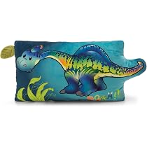 Coussin en peluche Capybara Capy-Barbara 43x25cm vert - Oreiller en peluche doux pour les garçons, les filles, les bébés - idéal pour la maison, la maternelle ou en déplacement