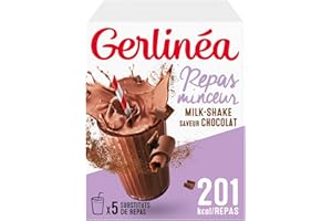 Gerlinéa - Milk-Shake Minceur - Substitut de Repas Complet et Rapide - Saveur : Chocolat - 206081
