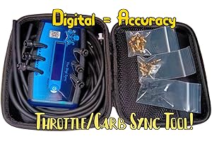 6-Channel - The Digi Sync (Model DS3) - Throttle Body & Digital Carb Sync Tool | Carburretor Synchronizer | Balancer | Vacuum Gauge | Peaking Manometer Tune |NOT carbtune motion pro syncpro alpha moto