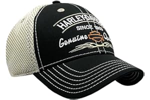 Harley-Davidson Men's Embroidered Cap. BCD16212, Black