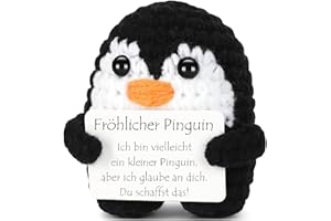 boluoboluomi Positive Penguin Ich Liebe Dich Geschenke, Jahrestag Geschenk für Frauen, Pocket Hug Pinguin, Romantische Geschenk für Ehefrau Hochzeitstag Valentinstag (C)