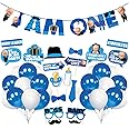 Zyozique Baby Boss 1st Birthday Decorations, Baby Boss Party Supplies Set, Baby Party Supplies, Children Carnival Party Supplies Decoration - Paper Banner, Photo Booth and Balloon(Pack of 44)