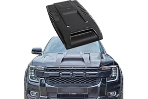 JHCHAN Grande pala per cofano per Ford Ranger T9 2023-2024-2025, Wildtrak Limited XL XLT Tremor Platinum 4X4, ABS Scoop del cofano