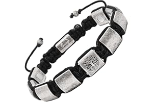 ‎JEROOT JEROOT Magnetarmband Herren, Titanstahl Magnet Armband Heilung Herren mit Ultra-Stärke von 3500 Gauss-Magneten, Baum Lebensbaum Weltenbaum Schmuck Armbänder (19-24CM)