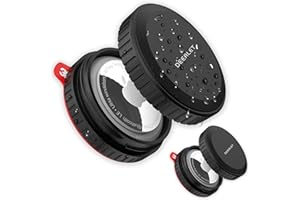 DEERLET AirTag 2er Pack IPX8 Wasserdichte Halterung Mit Ultra Steuerrohr Aufkleber, Hartes PC-Material Holder für Auto, Fahrrad, Motorrad, Wallet, Gepäck, Zubehör - Kompatibel Mit Apple AirTag