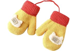 BNOYONERAS Guantes de Punto Invierno para Niños, Guantes Térmicos Niños, Guantes Invierno Niña y Niño, Manoplas Bebés, Guantes Calientes para Niños, Manoplas Niños para 1 a 3 Años, Regalos Navideños