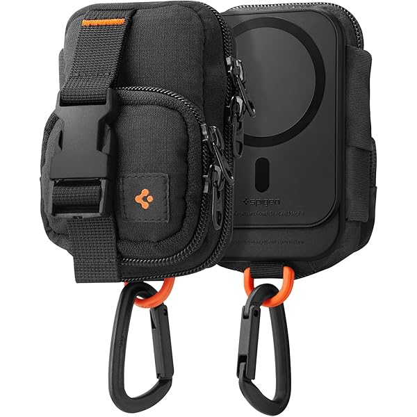Spigen Life Klasden Borsttas voor heren en dames Heuptas Schoudertas voor alle dagelijkse Activiteiten en Gamingapparaten - Zwart