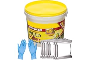 SMOLDR Extra Strong Weedkiller with Glyphosate Advanced Super Strong High Strength Concentrated Weed & Roots Killer 80ml Liquid Sachets (10 Weedkiller Sachets)