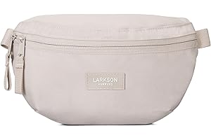 LARKSON Bauchtasche Damen & Herren Beige - Finn - Hüfttasche für Sport Outdoor Stadt - Gürteltasche Stylisch für Festival - Crossbody Bag mit Gurt - Wasserabweisend