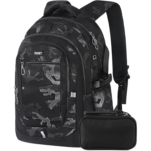 Grafoplás - Zaino scuola a tre scomparti, 33 x 46 x 22,5 cm, 30 litri