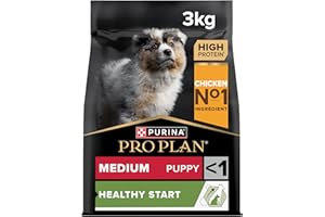 PRO PLAN Medium Puppy Healthy Start up to 12-15 Months Dry Dog Food Chicken 3kg Pack