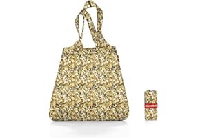 reisenthel mini maxi shopper plus viola yellow - borsa shopping pieghevole dal design accattivante - idrorepellente