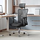 SIHOO M18 Ergonomic Office Chair, Computer Desk Chair with Adjustable Headrest and Lumbar Support, High Back Executive Swivel