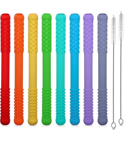 Collana Masticabile Sensoriale Per Bambini E Ragazzi – 2 Pezzi In Silicone Alimentare – Giocattolo Antistress Per Autismo, ADHD E Dentizione – Morbida E Sicura