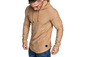 REMXI Mens Short Sleeve Hoodie T-Shirt-Casual Sports Hooded Short Top