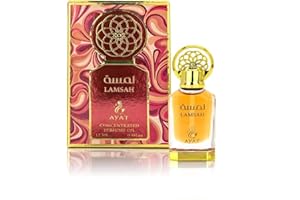Ayat Perfumes - Olejek perfumowany 12 ml - bezalkoholowy ekstrakt z perfum, piżmo premium, unisex, orientalny, arabski, Oud, Naturalny, Amber - Dubai Perfumy (Lamsahh)