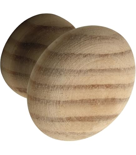 15 Stück Möbelknöpfe Aus Holz - Schrank & Schubladenknöpfe 3,5x3,5cm Mit Schrauben Für Möbelrenovierung