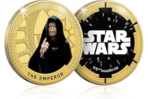 FANTASY CLUB Star Wars Episode IV - VI Trilogie Originale - L'Empereur - Edition limitée de pièces commémoratives en Or de Collection/Médaille