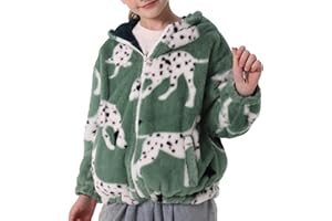 SEAUR Giacca da bambino con cappuccio in pile Cappotto mezza stagione Ragazzi Ragazze Giacca Autunno Inverno Spessa Calda per bambini Jacket Fleece
