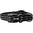 Alcott Adventure Collar with Reflective Stitching & Neoprene Padding, Large, Black