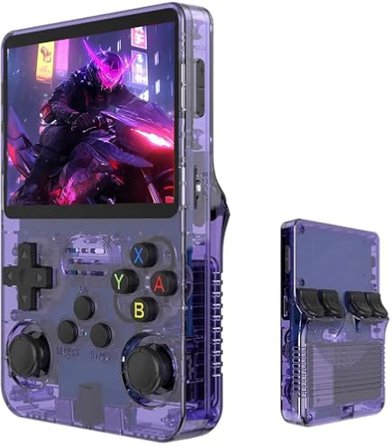 Console Portable Rétro R36S Avec 3000 Jeux - Écran IPS 3,5 Pouces, Linux, 64 Go, Batterie Longue Durée
