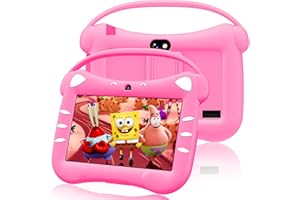 VESWWE Android Tablette Educative Enfant 7 Pouces Tablette Enfants avec WiFi Bluetooth Contrôle Parental Quad Core 32 Go ROM Applications Préinstallées (Magenta)
