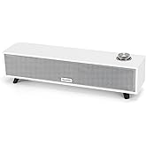 Senmeki PC Speakers, 10W Desktop Computer Speaker, Sound Bar for PC with USB Power, Bluetooth 5.0 and RCA Input, for Desktop,