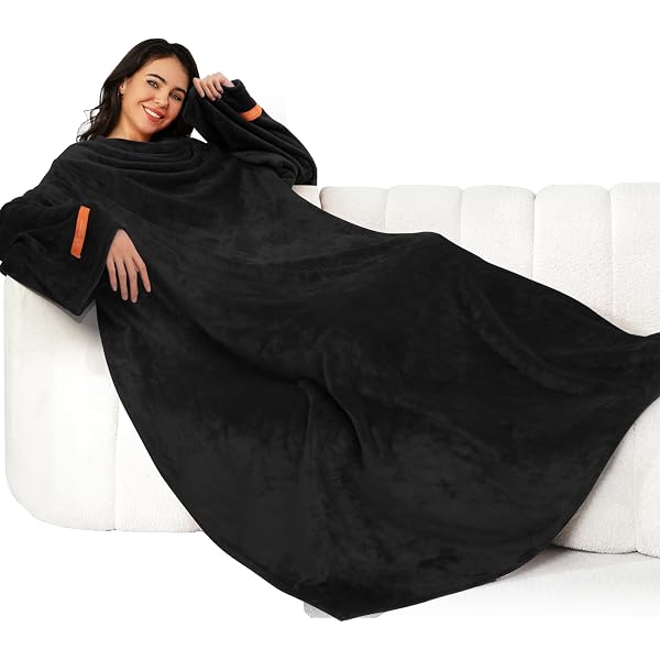 Silentnight Snugsie Wearable Blanket - Soft Teddy Fleece Blanket with  Sleeves - 2-in-1 Sleeved blanket and Cushion - Supersized with Foot Pocket  : Amazon.co.uk: Home u0026 Kitchen