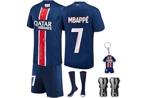 Czzovos Maillot de Football pour Enfants,n°7 Maillot de Football, Ensemble de Maillot de Football pour Enfants T-Shirt et Short Maillot de Football