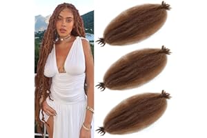 LPARMJIT 24 pollici, 3 confezioni di capelli separati Springy Afro Kinky Twist Crochet per donne intrecciare capelli finti, sintetici Pre Fluffed Primavera Twsit (24 pollici (confezione da 3), 30#)