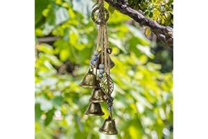 SOARFLY Hexenglocken Garten Windspiel, Windspiel Garten Hängend, Windspiele mit klarem Klang, Windspiel Metall für den Innen und Außenbereich, 38 mm