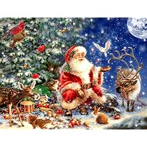 Ygghj Kreuzstich-Set 'Pflanze Eine Blume' – 40x50 Cm, 11Ct, Vorgedruckte Leinwand, Inkl. Garn & Nadel, Für Anfänger