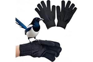 FAMKIT Vogeltraining Anti-Biss Handschuhe, Vogeltraining Anti-Biss Handschuhe Kleintiere Handling Handschuhe Kauen Schutzstahldraht Handschuhe