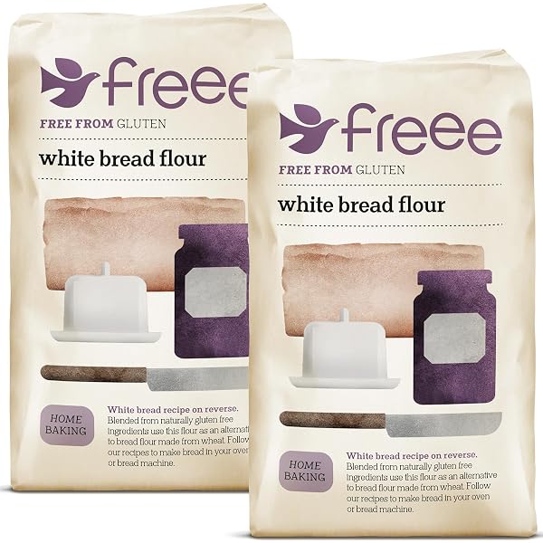 Doves Farm Gluten Free White Bread Flour - 1kg Bags (Pack Of 5)