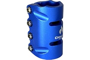 F26 Chilli Pro Scooter SCS - Patinete de compresión de 3 pernos, abrazadera para manillar, sin ranura de sujeción (31,8 cm), color azul