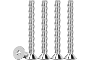 Drenky 50 Stück M4 Schrauben Edelstahl V2A Innensechskantschraube DIN 7991 / ISO 10642 Senkkopfschrauben Gewindeschrauben Maschinenschrauben M4 X 40mm