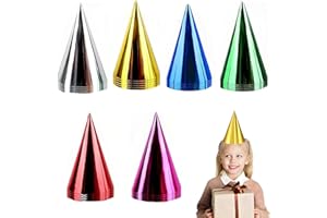 IUIIAII 30 PCS Hats for Birthday Parties, Beautiful Multicolor Paper Party Hats for Kids Durable, Suitable for Boys and Girls' Birthday Parties and Celebrations