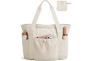 bagsmart Damska torba do noszenia, składana torba na zakupy, wodoszczelna torba sportowa, bagaż podręczny, torba na ramię z kieszenią na laptopa i zamkiem błyskawicznym, torebka na podróż, do pracy,