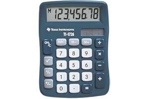 Texas Instruments TI-1726 Taschenrechner, Dualpower (Solar und Batterie)