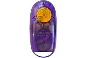 KAREN PRYOR CLICKER TRAINING Karen Pryor Jewel i-Click Clicker - das Original Klicker für Hunde und Katzen (transluzent lila/Purple)