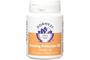 Dorwest Herbs Evening Primrose Oil Capsules for Dogs and Cats 100 Capsules