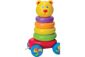 FUNTIME Fun Time Pull Along Stacking Teddy, 55005