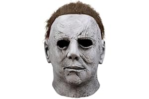 SC Products Michael Myers Mask Kids & Adult 100% Natural Latex | Adult Michael Myers Costume Kids Halloween Mask | Jason vs Mike Face Horror Masks | Scary Horror Costume Halloween Masks