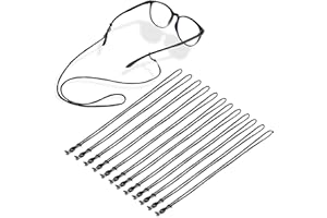 Andibro Pasek do okularów, 12 sztuk, paski do okularów, sznurki, uchwyty do okularów wokół szyi, dla mężczyzn i kobiet