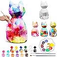 Paint Your Own Cat Lamp Art Kit, DIY Geometric Cat Lamp Night Light, Animals Toys Night Light, Gifts Crafts for Teens Girls Boys, Art and Crafts Painting Kit for Kids Ages 3 4 5 6 7 8 9 10 11 12+