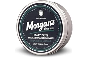 Morgan's Pomade Pasta Matt, Pasta per Modellare i Capelli da Uomo, Finish Matt e Tenuta Media per Tutti i Tipi di Capelli, Fragranza di Arancia Brasiliana 75ml