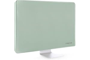 MOSISO Monitor Dust Cover 22, 23, 24, 25 inch Anti-Static Dustproof LCD/LED/HD Panel Case Computer Screen Protective Sleeve Compatible with iMac 24, 22-25 inch PC, Desktop and TV, Antique Green