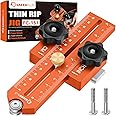 Sakerplus Thin Rip Jig Table Saw Jig Guide, Thin Rip Jig for Repetitive Narrow Thin Strip Cutting, Fits for 3/8" x 3/4" T Slot, Woodworking Tool Fast Thin Ripping Guide for Table Saw Band Saw Router