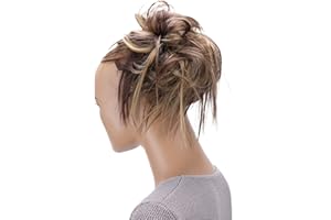 CAISHA XXL Postiche Choucho Avoir Les Cheveux Relevés Volumineux Ondulé Chignon Roodbruin Blond Mix G19F