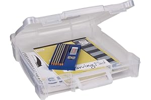 ArtBin Essentials Box with Handle, Translucent, Metal, 1